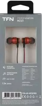 Наушники TFN MC521 red