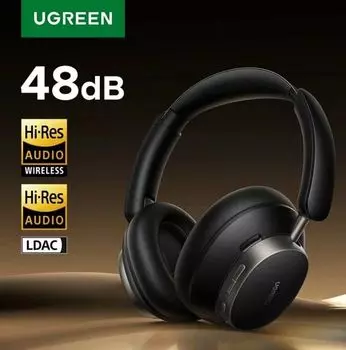 Наушники UGREEN HP206 55687_ Studio Pro Hybrid Active Noise-Cancelling Headphones - Black