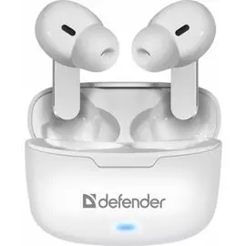 Наушники-вкладыши с микрофоном Defender Twins 903 ВТ, белые