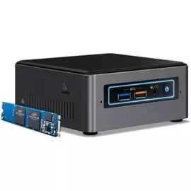 Неттоп Intel BOXNUC7I3BNHX1 NUC, 7th Gen Optane (i3-7100U up to 2.4 GHz, 2xDDR4 SODIMM, 2.5'' HDD/SSD+NVMe/16GB Optane M.2, Iris Plus Graphics 620, 7.