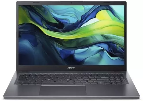 Ноутбук Acer Aspire 15 A15-51M-36HA NX.KXRCD.008 Core 3 100U/16GB/512 GB SSD/noDVD/Intel Graphics/15.6" FHD IPS/Cam/BT/WiFi/NoOS/grey