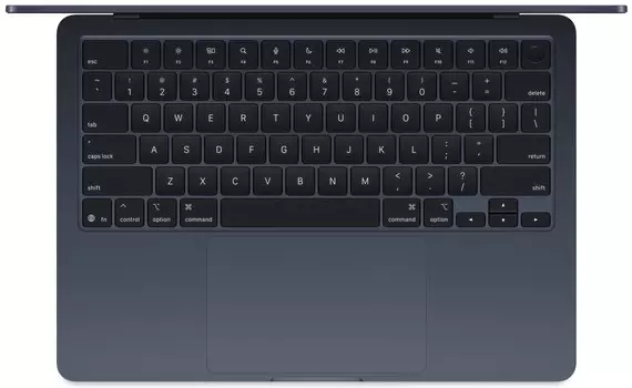 Ноутбук Apple Macbook Air 13 (2025) MC6C4 13-inch MacBook Air: Apple M4 chip with 10-core CPU and 10-core GPU, 24GB, 512GB SSD - Midnight