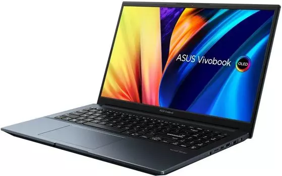 Ноутбук ASUS Vivobook Pro 15 OLED M6500QC-L1088 90NB0YN1-M004R0 Ryzen 5 5600H/16GB/512GB SSD/15.6" FHD/RTX 3050 L 4GB/noDVD/cam/BT/WiFi/noOS/blue