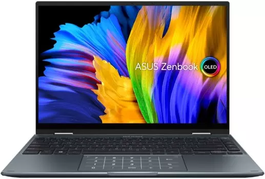 Ноутбук ASUS Zenbook 14X OLED UP5401ZA-KN012W 90NB0XL1-M002C0 14" Touch/i5-12500H/8GB/512GB SSD/Iris X/cam/WiFi/Kbd ENG-RUS/Win11Home/Pine Grey