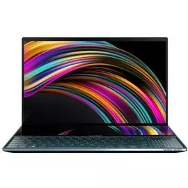 Ноутбук ASUS ZenBook Pro Duo UX581LV-H2025R 90NB0RQ1-M02150 i9-10980HK/32GB/1TB SSD/NVIDIA GeForce RTX 2060 6GB/15.6"/OLED/Touch/UHD/Win10Pro/dk.blue/