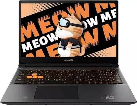 Ноутбук Colorful MEOW R15 24-HR86B16512E-O-RUA-KA A10305000025 Ryzen 7-8845HS/16GB/512GB SSD/GeForce RTX 4060 8GB/15.6" QHD IPS/WiFi/BT/cam/noOS/orang