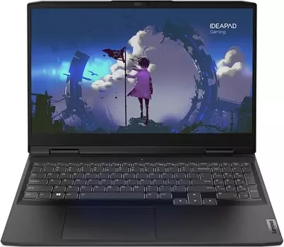 Ноутбук Lenovo IdeaPad Gaming 3 15IAH7 82S900KTRU i7-12650H/16GB/512GB SSD/noDVD/GeForce RTX3050Ti(4GB)/15.6" FHD/Cam/BT/WiFi/Win11Home/RU KBD/onyx gr