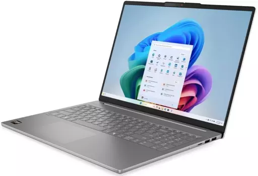 Ноутбук Lenovo IdeaPad Slim 5 16AKP10 83HY000RRK Ryzen AI 7 350/16GB/512GB SSD/Radeon Graphics/16" OLED/WiFi/BT/Cam/80WHr/noOS/luna grey