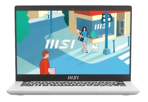 Ноутбук MSI Modern 14 9S7-14J112-1279 i5-1335U/16GB/512GB SSD/Iris Xe graphics/14" FHD IPS/WiFi/BT/cam/noOS/silver