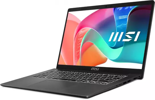 Ноутбук MSI Modern 14 F13MG-208RU 9S7-14S121-208 i7-1355U/16GB/512GB SSD/Iris Xe graphics/14" IPS FHD/cam/WiFi/BT/Win11Pro/grey