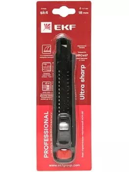 Нож EKF ncm-80-pro строительно-монтажный 18 мм НСМ-80 Professional