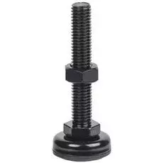 Ножка ITK LF-80 регулируемая, резьба М12 80x34 мм, черная