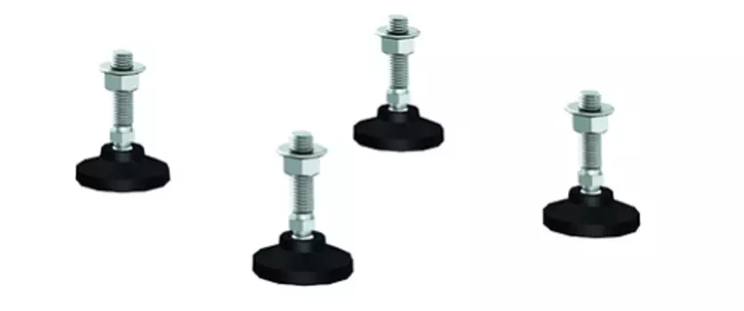 Ножки DKC R5A45 регулируемые для напольных 19" IT-корпусов серии CQE, М12 x 50мм, 4шт, "RAM telecom"