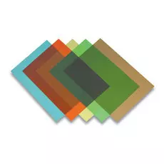 Обложка Fellowes FS-53773 для переплёта A4 Transparent, зеленый, PVC, 200 мкм, 100 шт.