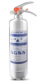 Огнетушитель Пожтехника ОП-1 АВСЕ МИГ (1А, 21В, C, Е) нержавеющая сталь порошковый нержавеющая сталь
