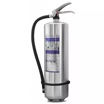 Огнетушитель Пожтехника ОП-6 АВСЕ МИГ (4А, 144В, С, Е) нержавеющая сталь порошковый нержавеющая сталь