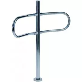 Ограждение CAME 001PSOPGO1 из нержавеющей стали со стойкой, высотой 1000 мм и металлическим фланцем (Ф-образный формирователь прохода)