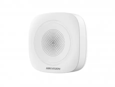 Оповещатель HIKVISION DS-PS1-I-WE (Red Indicator) беспроводной внутренний (красный индикатор); 868МГц двухсторонная связь с TRI-X технологией; дальнос