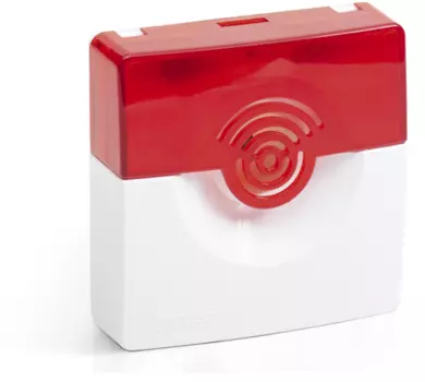 Оповещатель Рубеж ОПОП 124-7 12В (красно-белый) охранно-пожарный комбинированный