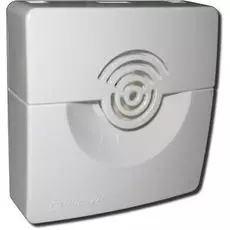 Оповещатель Рубеж ОПОП 2-35, 12В (корпус белый) звуковой (сирена) 100 дБ, 9-27В, 35мА, IP41