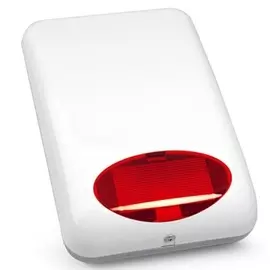 Оповещатель SATEL SPL-5010 R светозвуковой (сирена) внешний, красный, акустическая сигнализация: пьезоэлектрический преобразователь - 115 дб