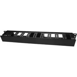 Органайзер 19, 1U Hyperline CM-1U-D66-PL-COV пластиковый с крышкой, глубина 66 мм, широкие вводы,
