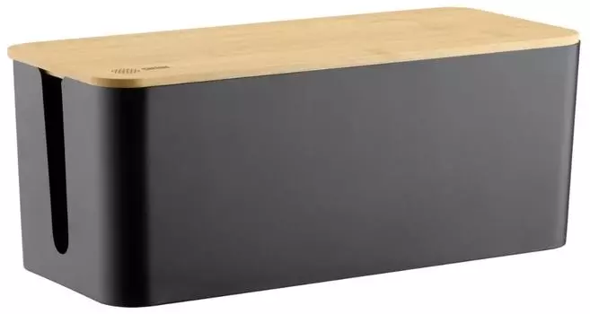 Органайзер Cactus CS-BOX-BL черный/бамбук