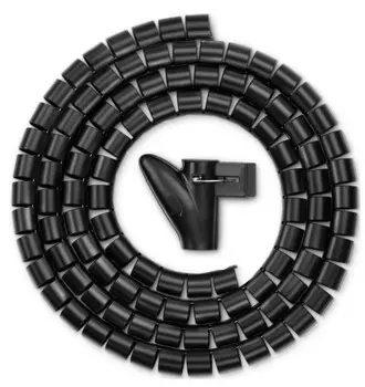 Органайзер кабельный Buro BU-CABORG-3X300 Spiral Hose 30x3000mm Black (2052618)