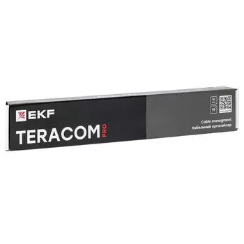 Органайзер кабельный EKF TRP-1CORF-PL-BK TERACOM PRO с крышкой 19" 1U пластиковый черный