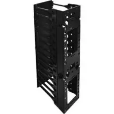 Органайзер TWT TWT-RACK-VORG/M вертикальный, для регулируемых стоек, с пластиковыми пальцами и крышкой, 160х220 мм, черный