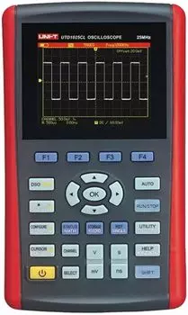Осциллограф UNI-T UTD1025CL портативный, 1 канала, 25 МГц, 200 МВыб/с