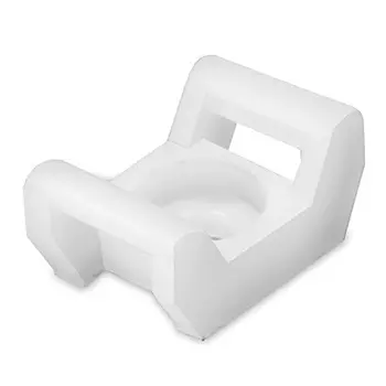 Основание DKC 25496SR 25x16 мм, белое под винт M5 для хомутов шириной до 9 мм, "Quadro", уп/100 шт, (замена выведенному из ассортимента 25496)