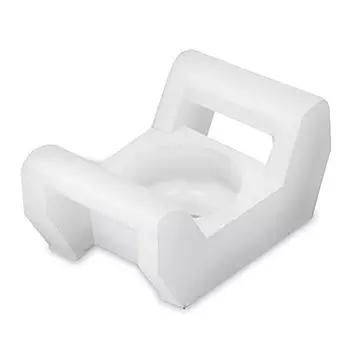 Основание DKC 25498SR 18х13 мм, белое под винт М3 для хомутов шириной до 3,6 мм, "Quadro", уп/100 шт, (замена выведенному из ассортимента 25498)