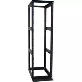 Открытая стойка двухрамная 19, 42U Hyperline ORK2A-4281-RAL9005 высота 2070 мм, ширина 550 мм, глубина регулируется 800-1000 мм, цвет черный (RAL 9005