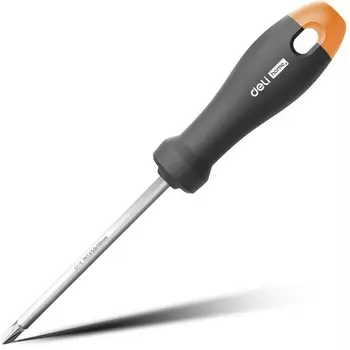 Отвертка Deli HT1055C Home Series Gray SL5+PH1, длина жала 100мм