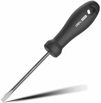 Отвертка Deli HT1105 шлицевая Home Series Black 5x100мм