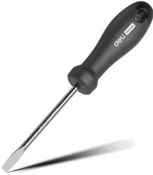 Отвертка Deli HT1106 шлицевая Home Series Black 6x150мм