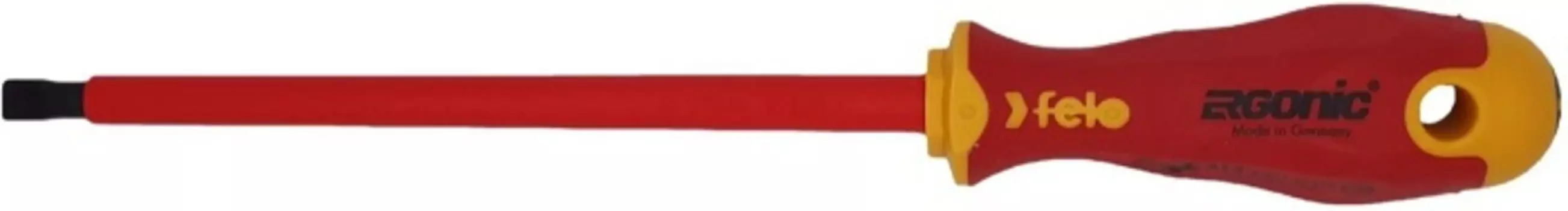 Отвертка диэлектрическая Felo 41308090 Ergonic плоская шлицевая 8,0X1,2X175