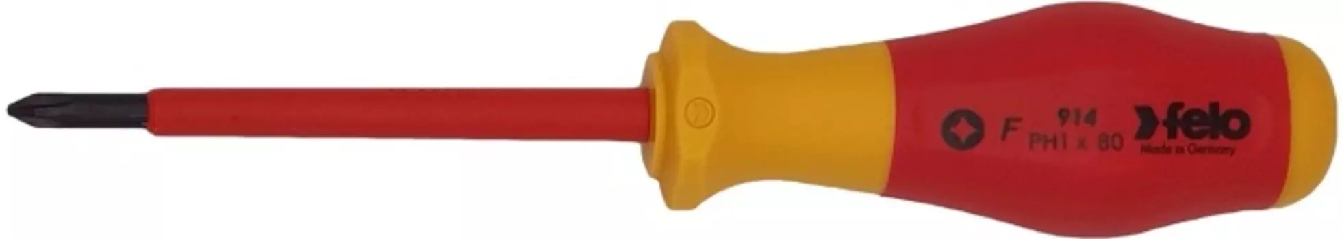 Отвертка диэлектрическая Felo 91410290 крестовая PH1X80