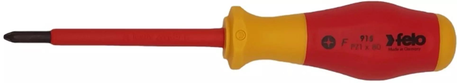 Отвертка диэлектрическая Felo 91510290 крестовая PZ1X80