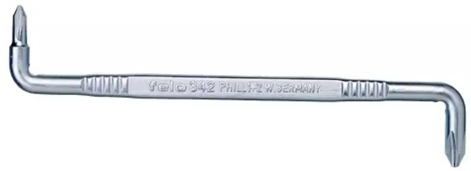 Отвертка Felo 34234000 двусторонняя изогнутая Z-образная PH3-PH4 200мм