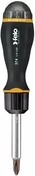 Отвертка Felo 37420405 с реверсивным механизмом с набором бит 8шт