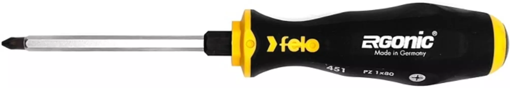 Отвертка Felo 45110240 Ergonic крестовая ударная PZ 1X80