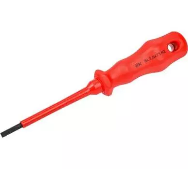 Отвертка IEK A2L3-SC30-K2-SL-35-075 диэлектрическая шлицевая SL3.5х75 K2 1000В ARMA2L 3