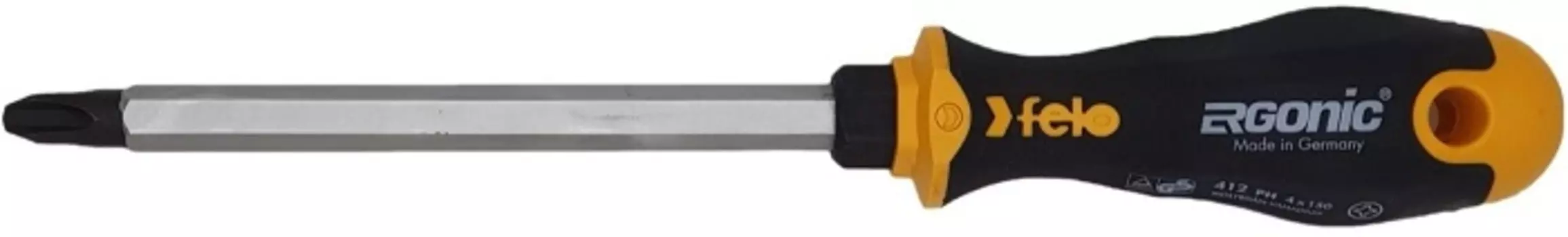 Отвертка крестовая Felo 41240540 с шестигранным лезвием Ergonic PH 4X150