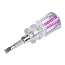 Отвертка Rexant 12-4743 комбинированная, прозрачная рукоятка, двухсторонний стержень 40 мм (крестовая PH 2, шлицевая SL 6 мм)