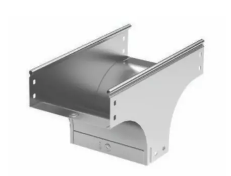 Ответвитель Т-образ., вертикальный DKC 37519KHDZ TD, (ШхВ) 100х50 мм, сталь, горячеоцинкованная, в комплекте с крепежными элементами "S5 Combitech"