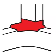 Отвод Т-образный Legrand 010765 - DLP - угловой, для односекционных кабель-каналов 105x50 мм, белый