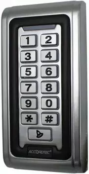 Панель AccordTec AT-CP200EM-W кодовая со встроенным считывателем карт EM-marine, память на 2000 карт