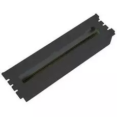 Панель ЦМО КП-АВ-9005 DIN-рейка 19" горизонтальная, с крышкой, на 20 мест, 3U, цвет чёрный